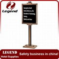 Factory wholesale steel restaurant display sign stand 2