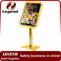 Factory wholesale steel restaurant display sign stand 5