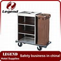 China supplier Hotel Service Trolley housekeeping cart 3