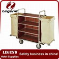 China supplier Hotel Service Trolley housekeeping cart 4