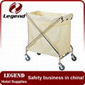 Hotel furniture metal laundry cart linen