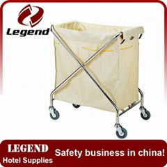 Hotel furniture metal laundry cart linen trolley