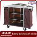 Laundry equipment hotel housekeeping maid cart trolley  1