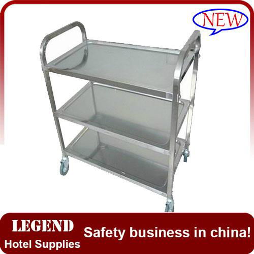 China manufacturer hotel service trolley cart 3