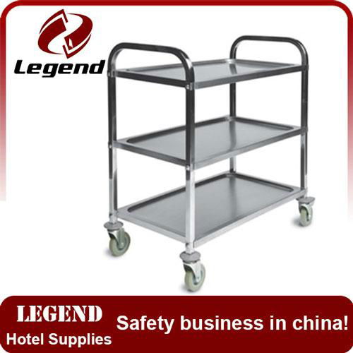 China manufacturer hotel service trolley cart 4