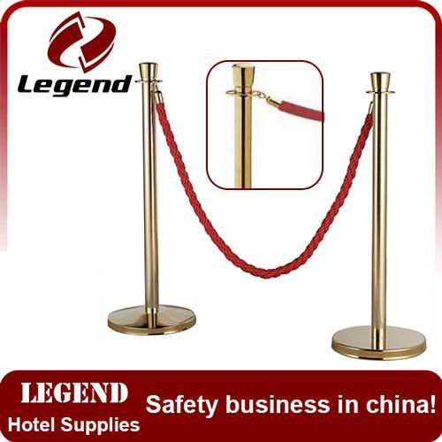 Wholesale hotel line rope barrier post stanchions railing stand 2