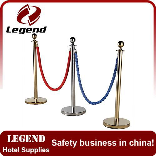 Wholesale hotel line rope barrier post stanchions railing stand