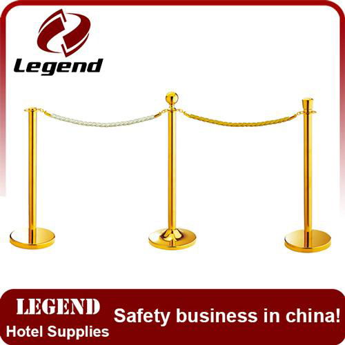 Wholesale hotel line rope barrier post stanchions railing stand 5