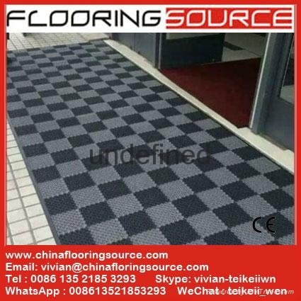 Interlocking PVC Tile Floor Mat for Heavy Duty PVC Carpet Entrance Outdoor 2