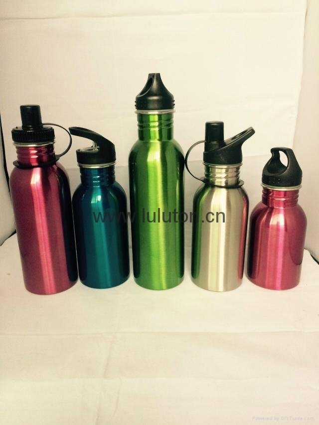 stainless steel water bottle single wall bpa free 18/8 4