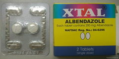Albendazole tablets 200mg