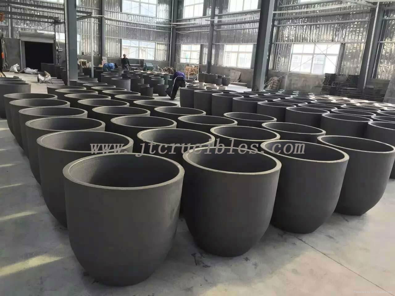 Silicon carbide graphite crucible for melting bronze copper steel