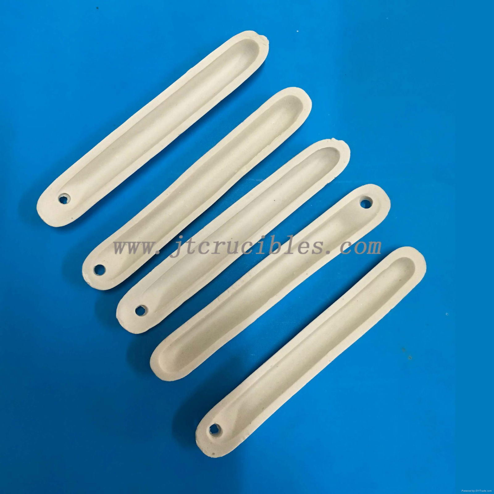 High Alumina Ceramics Combustion Boat with hole cupels 2