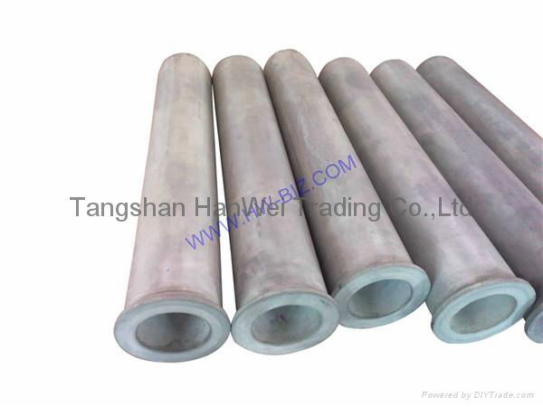 Riser Tube with silicon nitride bonded SiC ceramics (Stalk Ceramic Tube) 2