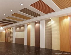 150*8mm WPC bare panels for wall and ceiling decoration