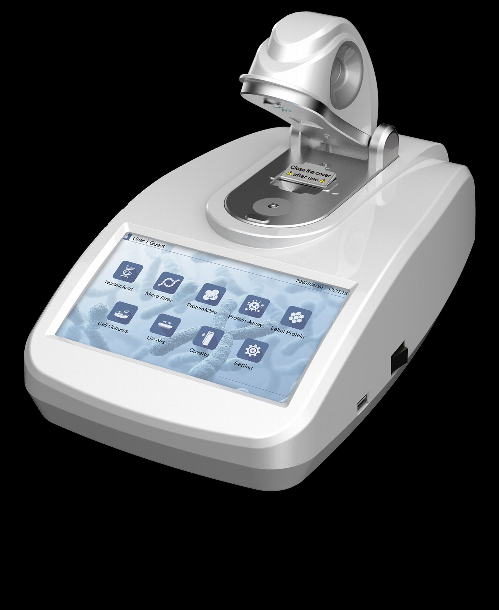 Ultra-micro ultraviolet-visible spectrophotometer