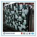 Silk Screem Glass  for decoration 3