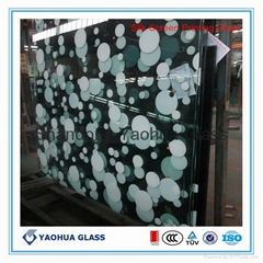 4-19mm silk screem printing tempered glass 