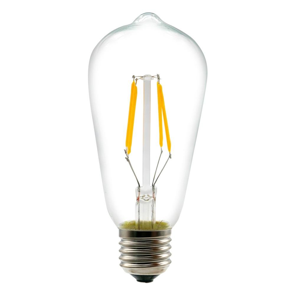 ST64/ST21 4W,6W,8W vintage LED filament bulb with ETL/CE/RoHS certification.