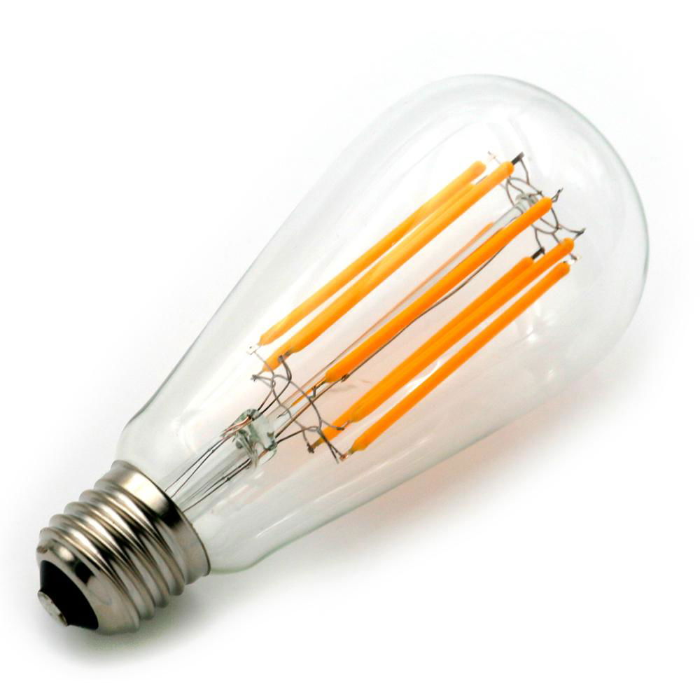 ST64/ST21 4W,6W,8W vintage LED filament bulb with ETL/CE/RoHS certification. 4