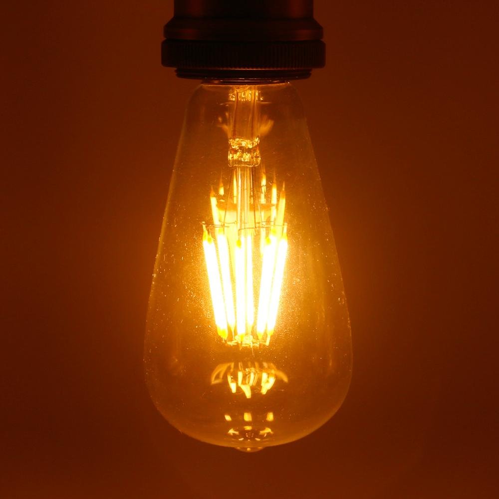 ST64/ST21 4W,6W,8W vintage LED filament bulb with ETL/CE/RoHS certification. 5