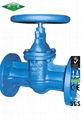 Flange Cast Iron Metal Sealed Inside Screw Nonrising Stem Type Gate Valve 