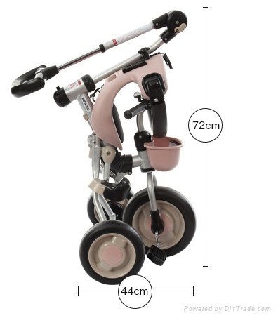 new design foldable 4 in 1 baby tricycle