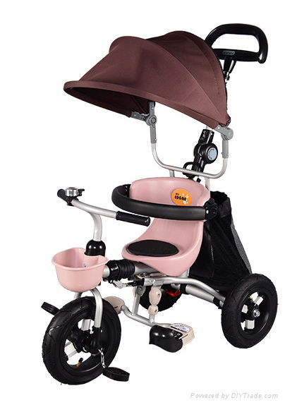 new design folable canopy children tricycle 3