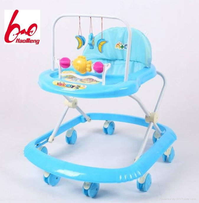 Wholesale Hot Seller China New Model Plastic Round baby walkers with 8 wheels 2