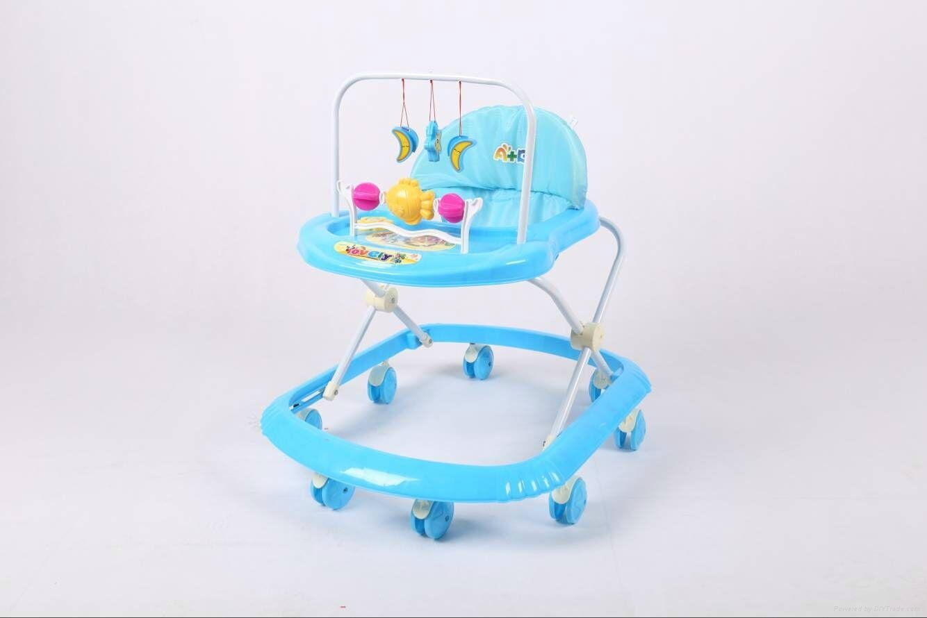Wholesale Hot Seller China New Model Plastic Round baby walkers with 8 wheels 4
