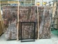 chinese red color marble slab--- louis