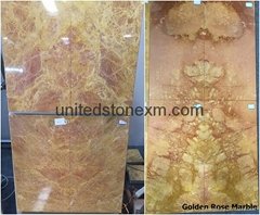  Yellow Marble Tiles (Cut To Sizes) - Golden Rose