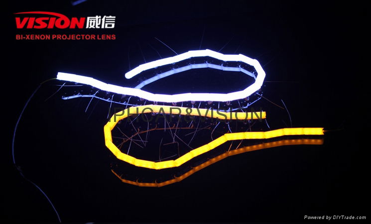 IPHCAR LED Daytime Light Led Strip Lens Universal DRL 2