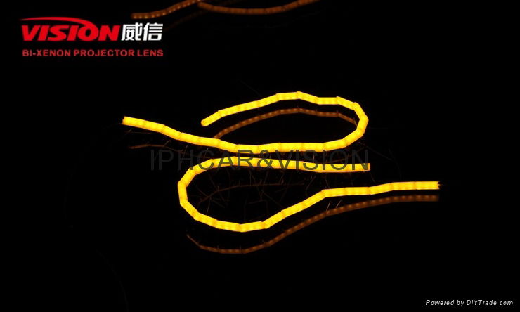 IPHCAR LED Daytime Light Led Strip Lens Universal DRL 4