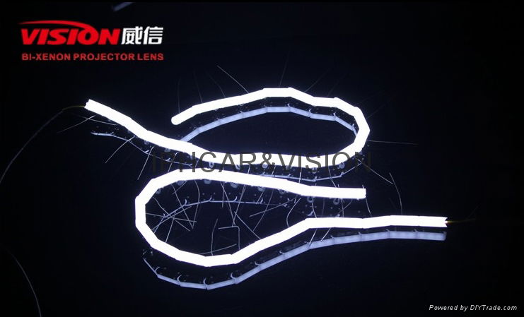 IPHCAR LED Daytime Light Led Strip Lens Universal DRL 5