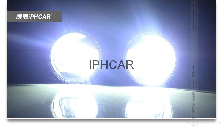 IPHCAR car angel eye fog light waterproof car LED fog light 4