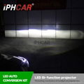 BI-function LED high low Beam retrofit headlight  HID projector lens 4