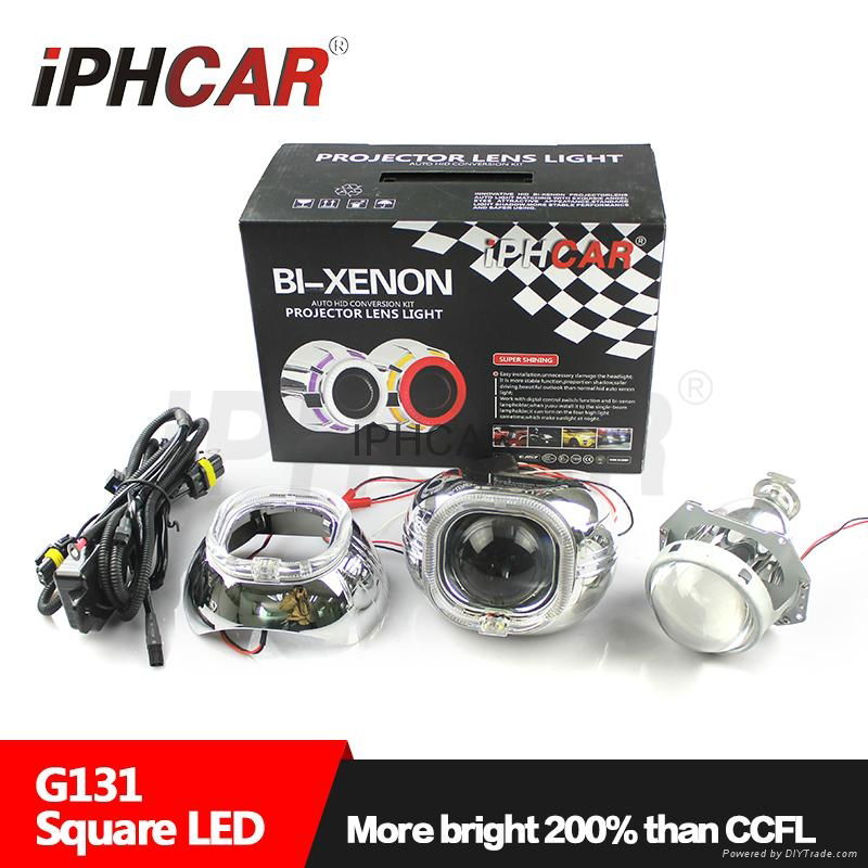 IPHCAR bi xenon projector lens bi xenon 3.0 inch lens HID drl