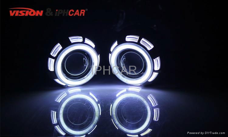 IPHCAR Auto HID xenon Projector Lens car Kit Type H1 With Xenon Bulb Headlight 3