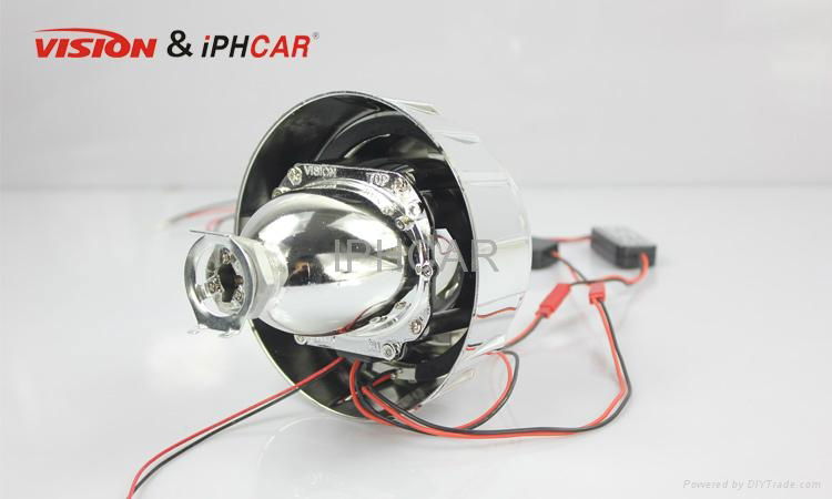 IPHCAR Auto HID xenon Projector Lens car Kit Type H1 With Xenon Bulb Headlight 5