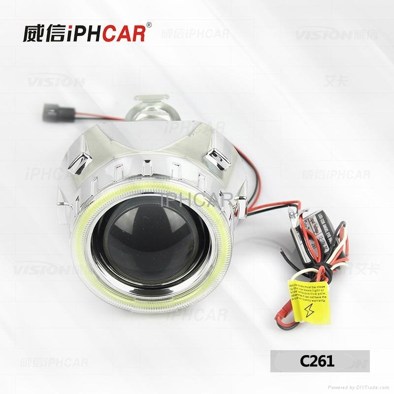 high quality G261 Bi -xenon hid projector lens with CCFL Angel Eyes for Cars 2