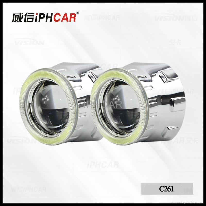 high quality G261 Bi -xenon hid projector lens with CCFL Angel Eyes for Cars