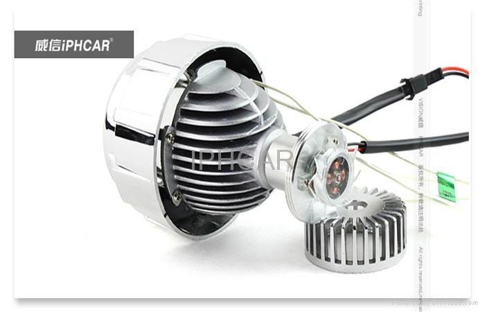 汽车D2S氙气双天使眼H4双光透镜可用于所有光导汽车前大灯 5