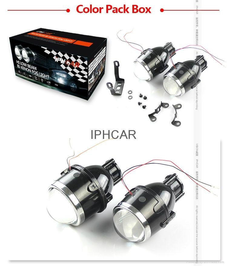 IPHCAR Auto Waterproof and Dustproof 12V H11 Bi-xenon Bulb DRL Hid Fog Light 4