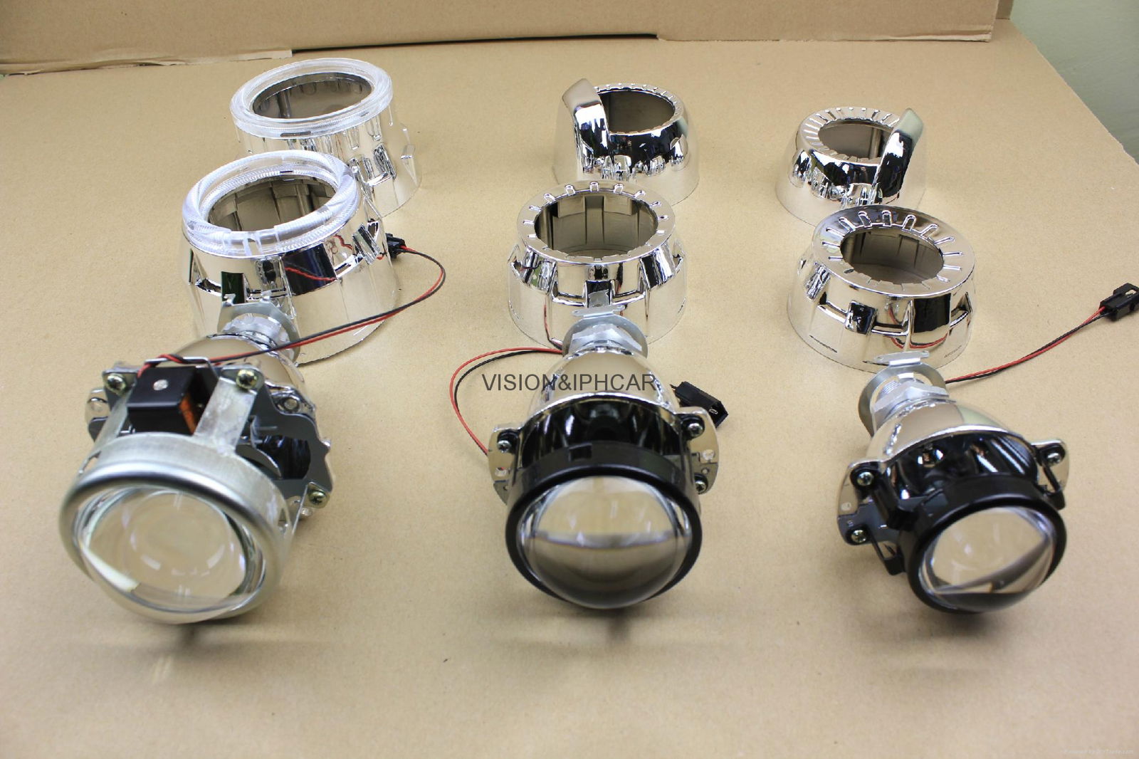 Universal Refit Super Mini Projector Lens H1 Bulb into H4 H7 H11 Auto/Moto Light 2