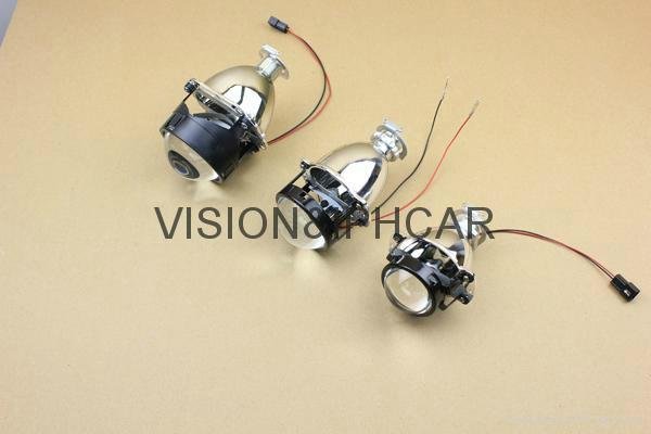 Universal Refit Super Mini Projector Lens H1 Bulb into H4 H7 H11 Auto/Moto Light 4