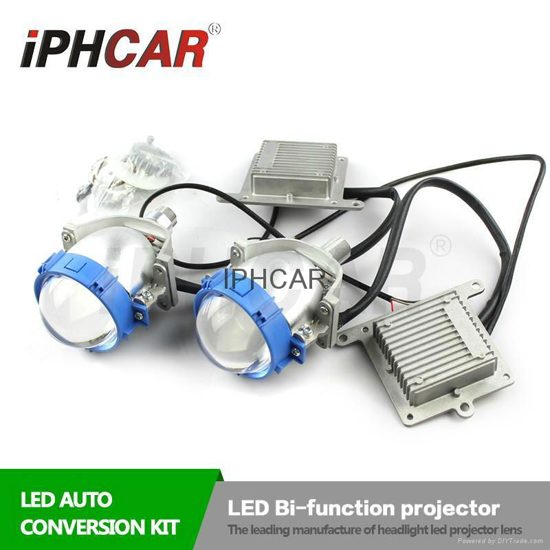 IPHCAR2016 Newest Retrofit Bi-function High Low Beam 3Inch Led Hid Projetor Lens 2