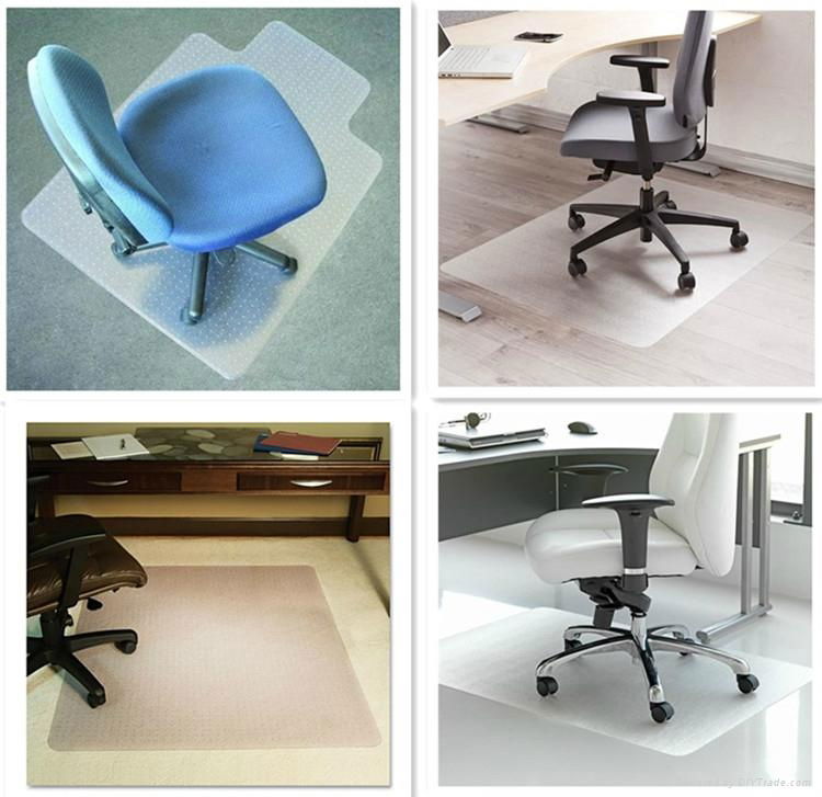 Factory Custom Pvc Office Chair Plastic Floor Mat 4