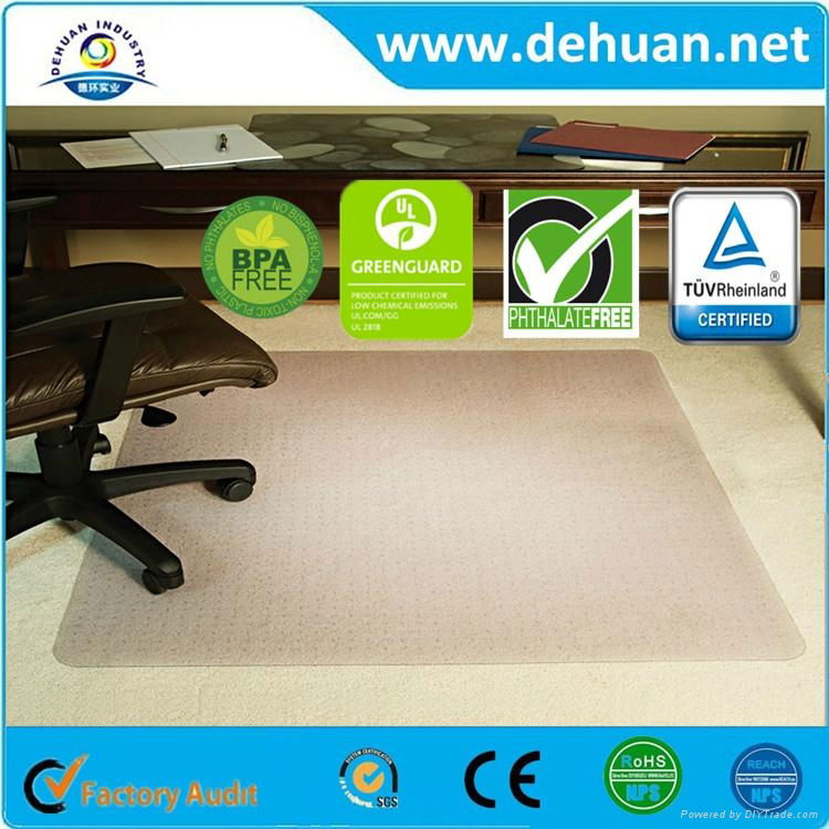 Factory Custom Pvc Office Chair Plastic Floor Mat