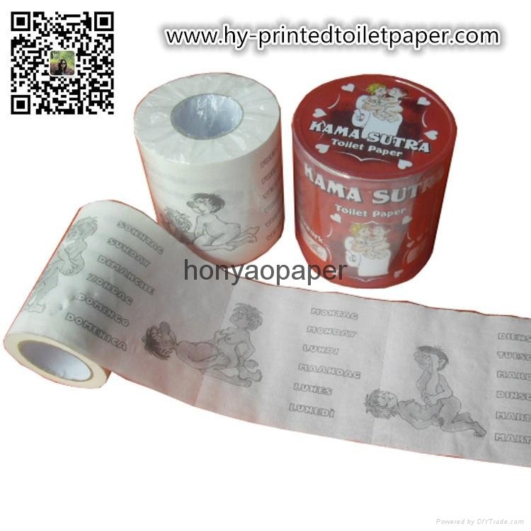 Printed Toilet Paper HY H Y China Manufacturer Household Sanitary Paper Paper
